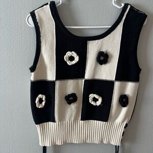 Black and White Women's Tank Top